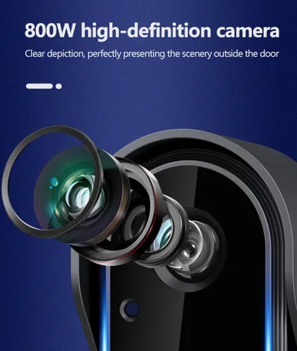 Miniatura 5 de TKMARS Timbre de puerta inalámbrico con video, con video HD 1080P, audio bidireccional, ángulo de 170°, pantalla de 4.3 pulgadas, IPX65 impermeable