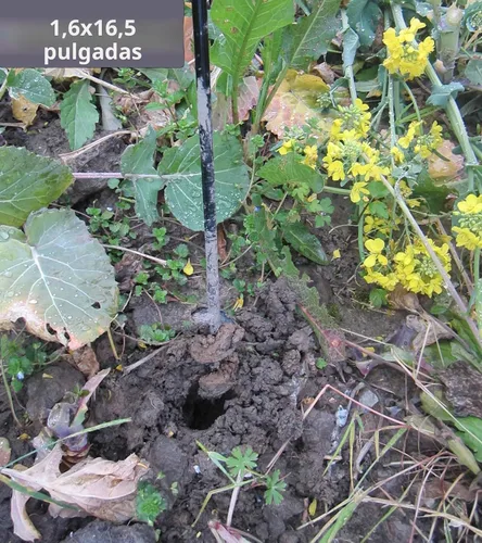Miniatura 6 de TCBWFY Broca de taladro de jardín para plantar de 1.6 x 16.5 pulgadas y 3.5 x 16 pulgadas, herramienta de maceta resistente para cavar agujeros