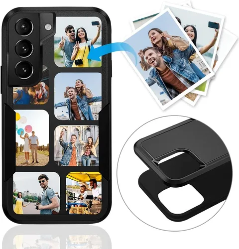 Miniatura 48 de Funda protectora personalizada para Samsung Galaxy S22 Ultra 5G (versión 2022), funda protectora de doble capa resistente con múltiples fotos, a