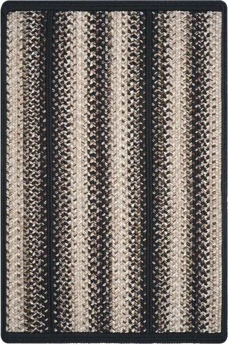 Miniatura 8 de Homespice Blackbird - Alfombras de baño trenzadas antideslizantes de 17 x 29 pulgadas, rectangular, negro y tostado, fabricadas con polipropileno