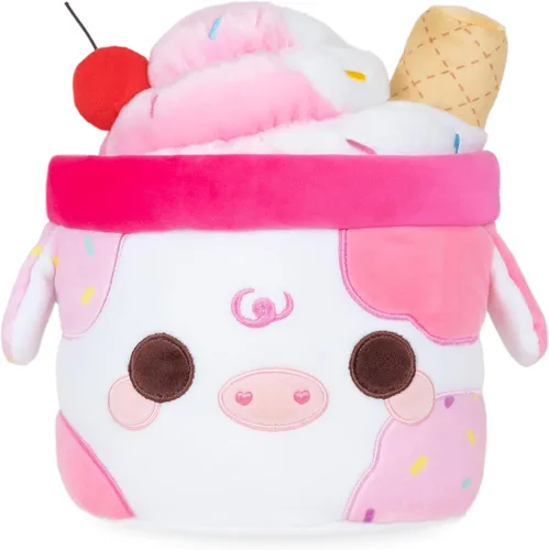 Miniatura 3 de Cuddle Barn PlushGoals - Juguete coleccionable de peluche coleccionable de nido de abeja Mooshake súper suave kawaii, 11 pulgadas