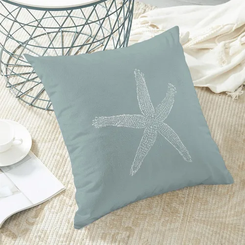 Miniatura 4 de Fundas de almohada azul de espuma de mar de 16 x 16 pulgadas, almohadas decorativas de verano para exteriores, fundas de cojín decorativas