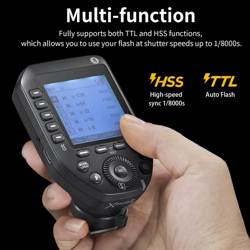 Miniatura 2 de Godox XProII XProII-S Disparador de flash inalámbrico para cámara Sony, transmisor de flash inalámbrico 2.4G HSS 1/8000S, conexión Bluetooth