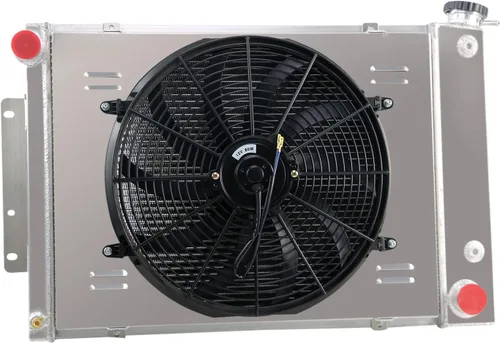 Miniatura 2 de Ventilador de 3 filas de radiador para Chevy Camaro 67 68 69 Big Block Pontiac Firebird 23 pulgadas Radiador de repuesto para Chevy Camaro Pontiac