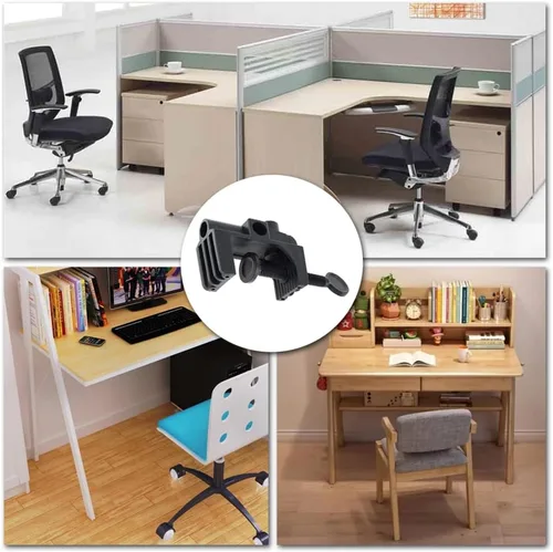 Miniatura 6 de 2 piezas de abrazadera de escritorio soporte de montaje de luz de trabajo de plástico resistente abrazadera de montaje de mesa para lámpara