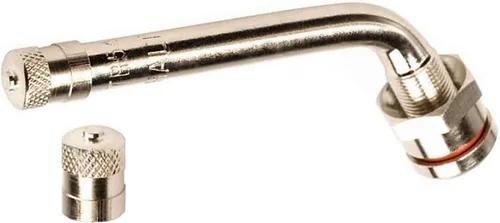 Miniatura 3 de OCTOPUS TR545D - Vástago de válvula de neumático de latón con abrazadera para camiones y autobuses, curva de 60°, se adapta a llantas de aluminio