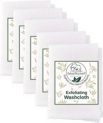 Miniatura 8 de Natural Elephant Paño exfoliante gris carbón japonés limpiador de ducha para cuerpo (paquete de 3 (3 paños))