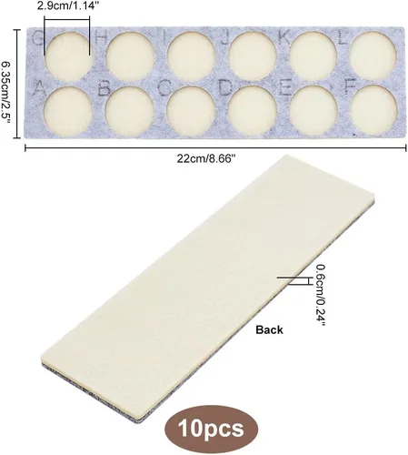 Miniatura 2 de PH PandaHall 10 tableros de cuentas para cuentas con diseño de cuentas, bandejas de fieltro para joyería, organizador de pulseras, bandeja