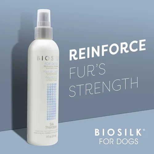 Miniatura 3 de BioSilk Spray de champú sin agua de humedad profunda para perros, sin enjuague entre el baño, sin sulfatos ni parabenos, pH equilibrado, fabricado