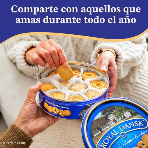 Miniatura 7 de Royal Dansk Selección de galletas danesas, sin conservantes ni colorantes añadidos, 12 onzas