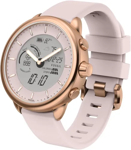 Fossil Gen 6 Wellness Edition - Reloj inteligente híbrido con Alexa integrado, frecuencia cardíaca, seguimiento de actividad, oxígeno en sangre,