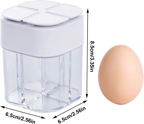 Miniatura 2 de Paquete de 4 saleros y pimenteros 4 en 1, contenedor de especias de viaje, coctelera de condimentos para caravana, tarros de condimentos con tapa