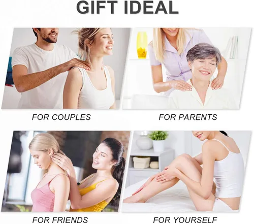 Miniatura 5 de Herramienta hecha a mano JOVIVI, rosa natural con motivos en relieve Gua Sha, para masaje Wand y terapia con acupuntura o tratamiento con agujas