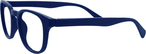 Miniatura 4 de OPULIZE POP Gafas de lectura y gafas de sol de lectura para mujeres y hombres, redondas retro, negro mate suave, azul, gris, gris sol +3.50