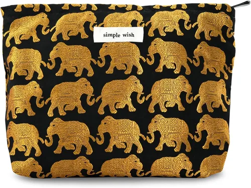Miniatura 12 de Sminra Bolsa de Maquillaje Bolsa de Cosméticos Bolsa de Aseo de Lona Preppy para Mujeres Linda Bolsa con Cremallera Organizador Accesorios de Viaje