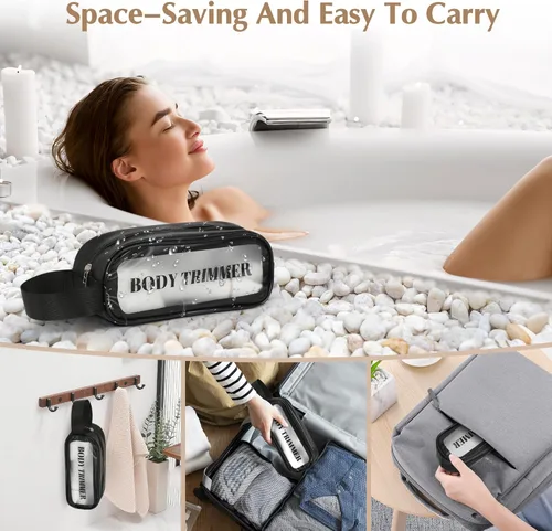 Miniatura 4 de EiLVEEY Recortadora de bikini eléctrica para mujer, afeitadora eléctrica recargable 5 en 1 para mujer, recortadora de pelo púbico impermeable IPX7