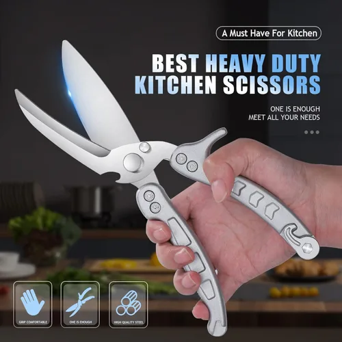 Miniatura 2 de DRAGON RIOT Tijeras para Aves de Corral de Servicio Pesado - Tijeras de Cocina Imprescindibles para Cortar Pollo y Carne - Aptas para Lavavajillas
