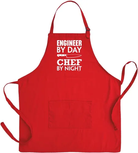 Miniatura 8 de Engineer By Day Chef By Night - Delantal ajustable con dos bolsillos