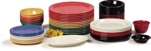 Miniatura 8 de Carlisle FoodService Products Dallas Ware - Tazón de plástico reutilizable para caldo para el hogar y el restaurante, melamina, 8 onzas, negro