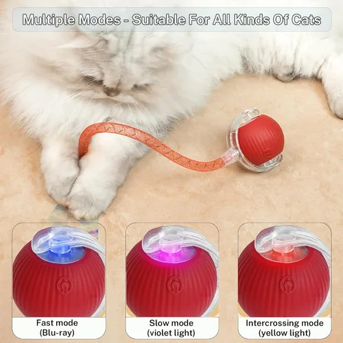 Miniatura 4 de Nuevo Juguete de Pelota para Gatos Mejorado - Speedy Tail 2.0 Juguete para Gatos, Pelota de Juguete Interactiva para Gatos, Juguetes Estimulantes
