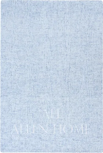Allen Home - Alfombra de lana de 2 x 3 pies, alfombra decorativa de estilo clásico, color azul, adecuadas para sala de estar, dormitorio, comedor,