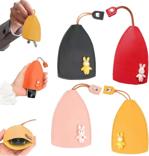 Miniatura 9 de RJDJ Bolso de la llave del cuero de la PU de las frutas lindas, creativo extraíble lindo caso de la llave del coche de la gran capacidad, bolso