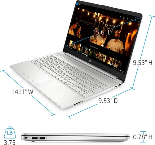 Miniatura 4 de HP Pavilion Laptop FHD de 15.6 pulgadas (último modelo 2022), AMD Ryzen 5 5500U (Beats i7-11370H), 16 GB de RAM, SSD PCIe NVMe M.2 de 1 TB, delgada