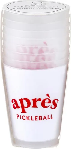 Miniatura 2 de Santa Barbara Design Studio Paquete de vasos de plástico reutilizables para fiestas, 8 unidades, 16 onzas, Pickleball
