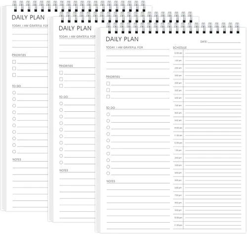 Miniatura 13 de Bloc de notas de lista de tareas, bloc de notas diario sin fecha con lista de tareas pendientes, planificador de lista de verificación, bloc