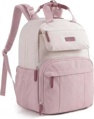 Miniatura 14 de Mommore Mochila para pañales, bolsa de pañales extra grande para 2 niños/gemelos con cambiador para viajes al aire libre, 1-negro, Grande