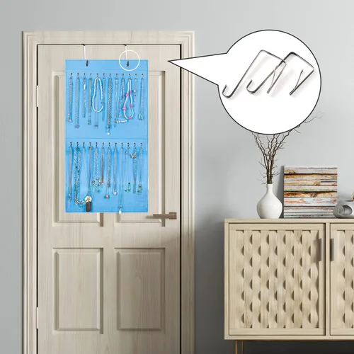 Miniatura 5 de Organizador de joyas colgante con 24 ganchos para colgar en la pared