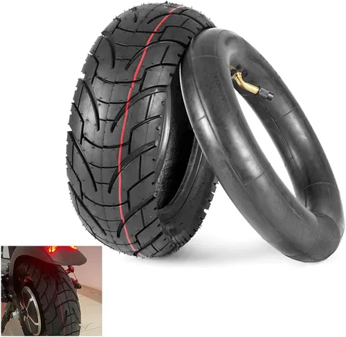 Neumáticos para patinete CMIYETO 80/65-6 para ciudad y carretera con tubo interior de 45° de 10 pulgadas, neumáticos para motocicleta y patinete