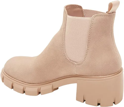 Miniatura 3 de Fttpdeaus Women's Lug Sole Ankle Boots Casual Chunky Platform Boots Elastic Block Heel Combat Chelsea Booties