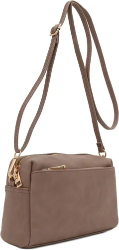 Miniatura 146 de FashionPuzzle Triple Zip Small Crossbody Bag