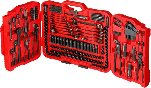 Miniatura 8 de STARWORK TRUE MECHANIC™ Juego de herramientas mecánicas de 312 piezas y juego de zócalos, profesional 【Llave de alicates】SAE/métrica