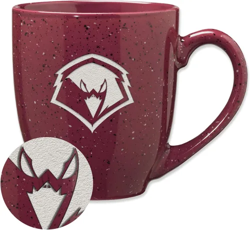 Miniatura 324 de Rico Industries NCAA Virginia Tech Hokies Maroon - Taza de café de cerámica grabada con láser, color del equipo, 16 onzas