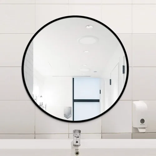 Miniatura 2 de Majnesvon Espejo redondo negro, espejo circular de pared de 20 pulgadas, grande, redondo, negro, para decoración de pared, espejo de tocador de baño