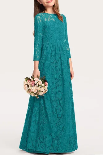 Miniatura 3 de HOSIKA Vestido elegante de encaje bohemio para niñas de 6 a 12 años