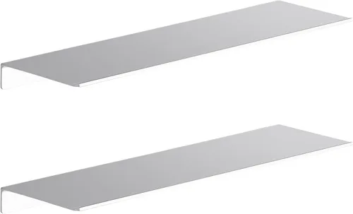 Miniatura 21 de Danpoo Pequeño estante flotante para almacenamiento en la pared, mini estante de exhibición para coleccionables, estante de pared de metal para Negro