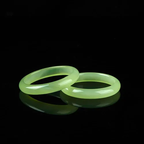Miniatura 2 de XiskCan Large Size 62mm Jade Bangle Bracelet for Women, Good Luck Gifts