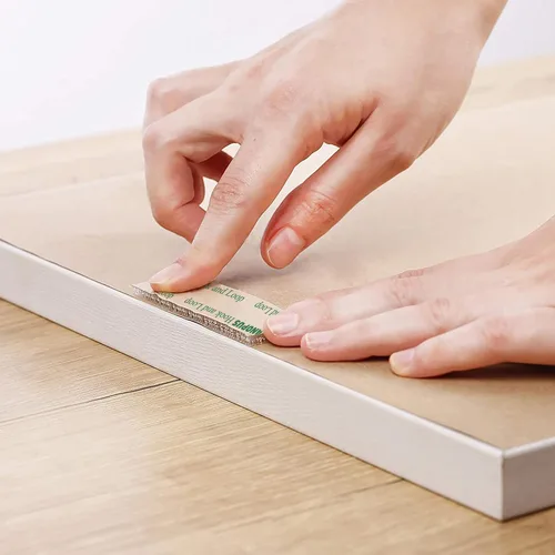 Miniatura 6 de CANOPUS Cierre de velcro resellable, 1 pulgada x 6 pies, cinta de bloqueo transparente para colgar fotos, organizador de joyas, controles remotos