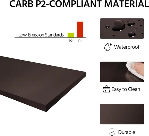 Miniatura 9 de Topeakmart Armario de madera con puertas duraderas y estantes ajustables, armario interior de madera independiente para baño/sala de estar/pasillo