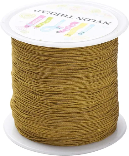 Miniatura 13 de Pandahall - Cordón de nailon trenzado de 0.020 in, cuerda de nailon trenzado de 150 yardas con carrete de plástico para hacer joyas y manualidades
