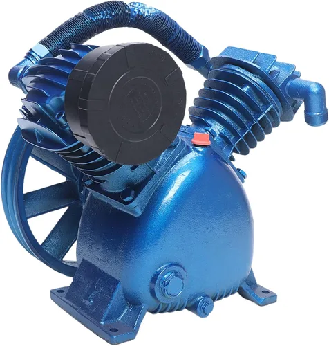 Miniatura 3 de Cabezal de bomba de compresor de aire 5.5HP 21CFM 175PSI 800RPM Unidad de bomba de compresor de aire estilo V con volante de inercia, cilindro