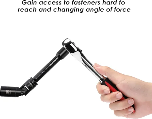 Miniatura 7 de MIXPOWER Juego de dados de impacto poco profundo de 1/2 pulgada, tamaño métrico, 0.394 in-1.260 in, CR-V Proyecto de reparación y mecánico de 6
