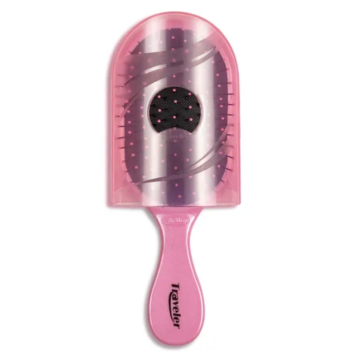 Miniatura 9 de NuWay Traveler Cepillo desenredante para el cabello, cepillo compacto de viaje para bolso, gimnasio y transporte diario, cuidado suave del cuero