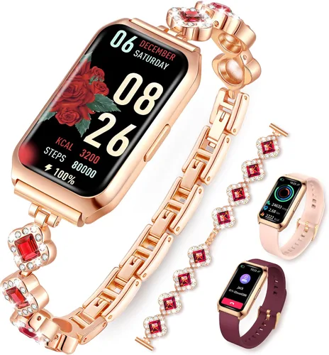 Miniatura 10 de Smart Watches for Women,Fitness Tracker Watches with Sleep Monitor/Heart Rate/Blood Oxygen,IP68 Waterproof FitnessTracker with Long