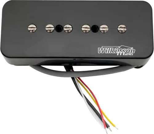 Miniatura 5 de Wilkinson M Series P90 - Barra de jabón apilada de cerámica de una sola bobina, 10 K, para guitarra eléctrica estilo SG LP, color negro