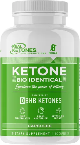 BHB - Píldoras cetonas exógenas Keto - Pastillas de electrolitos Real Ketones Keto para un mayor rendimiento energético y cetosis rápida, píldoras