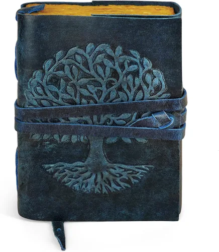 Miniatura 41 de Diario de cuero para mujeres y hombres, 200 páginas, 5 x 7 pulgadas, regalos para mujeres, diario de viaje, cuaderno de mujer, marcador de 7 chakras